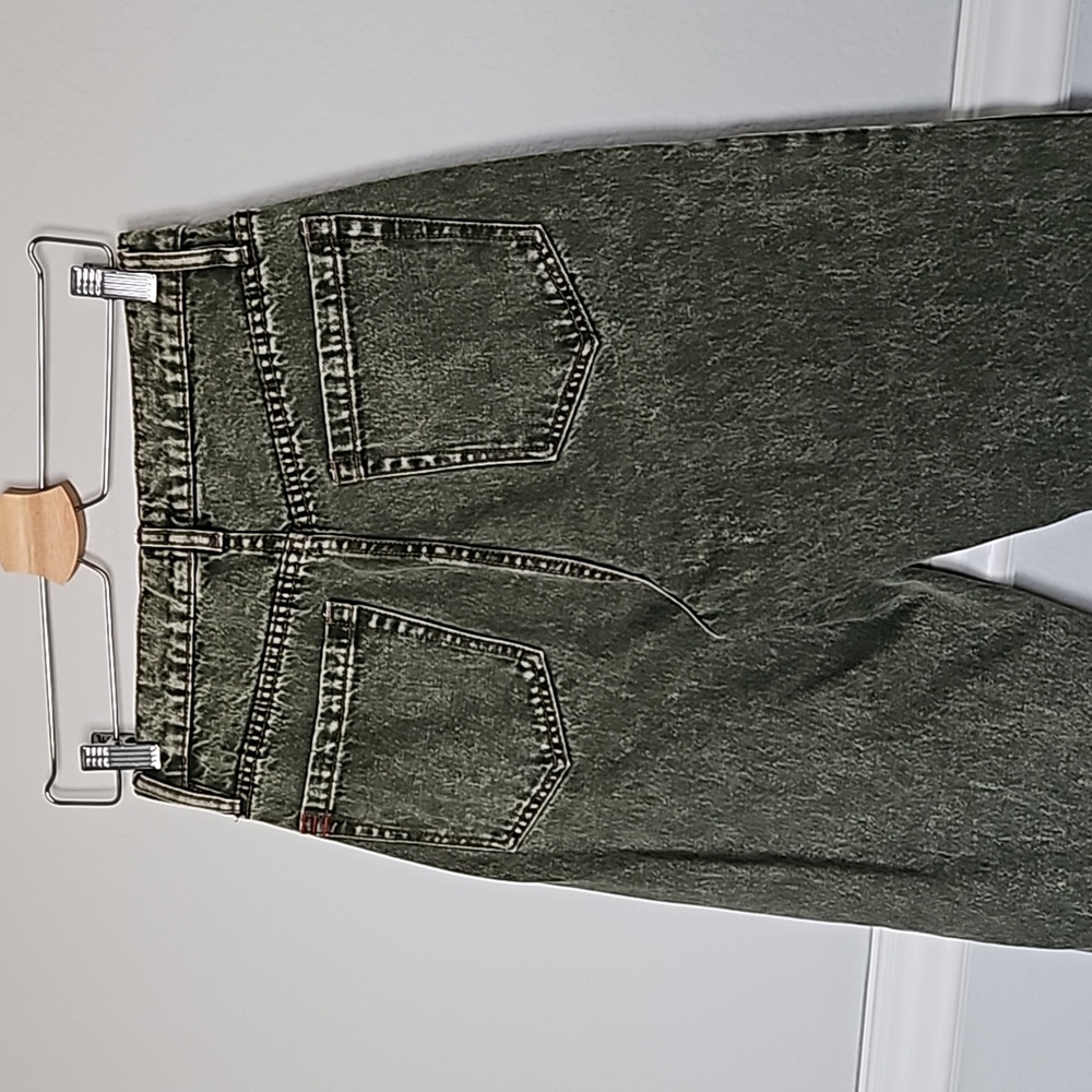 Urban Outfitters BDG Slim Straight Acid Green Jeans 30 Button Fly - Picture 5 of 11